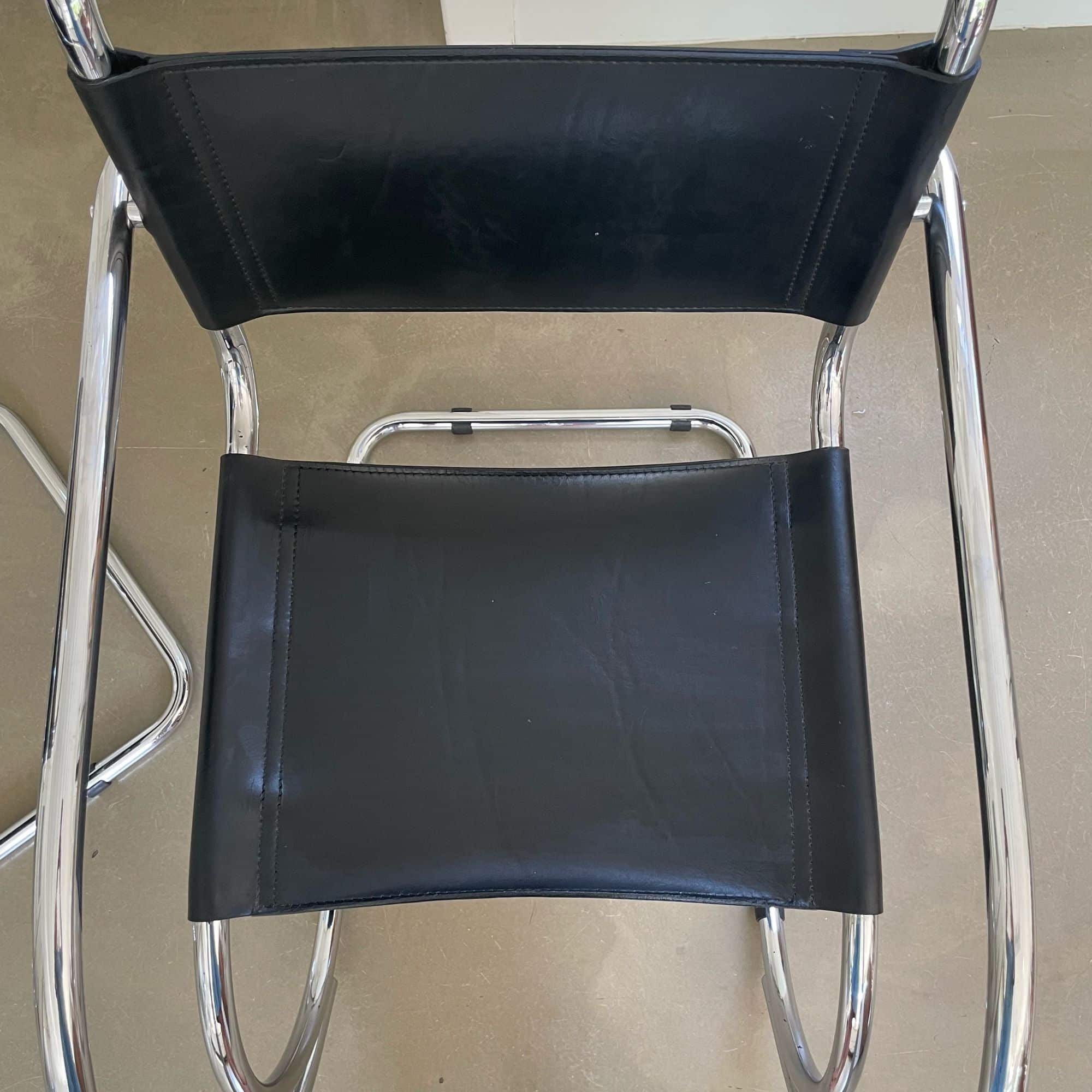 MR20 cantilever chairs, Mies van der Rohe, Fasem, 1970s