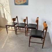 Set of 4 Italian chairs by Gianfranco Frattini.