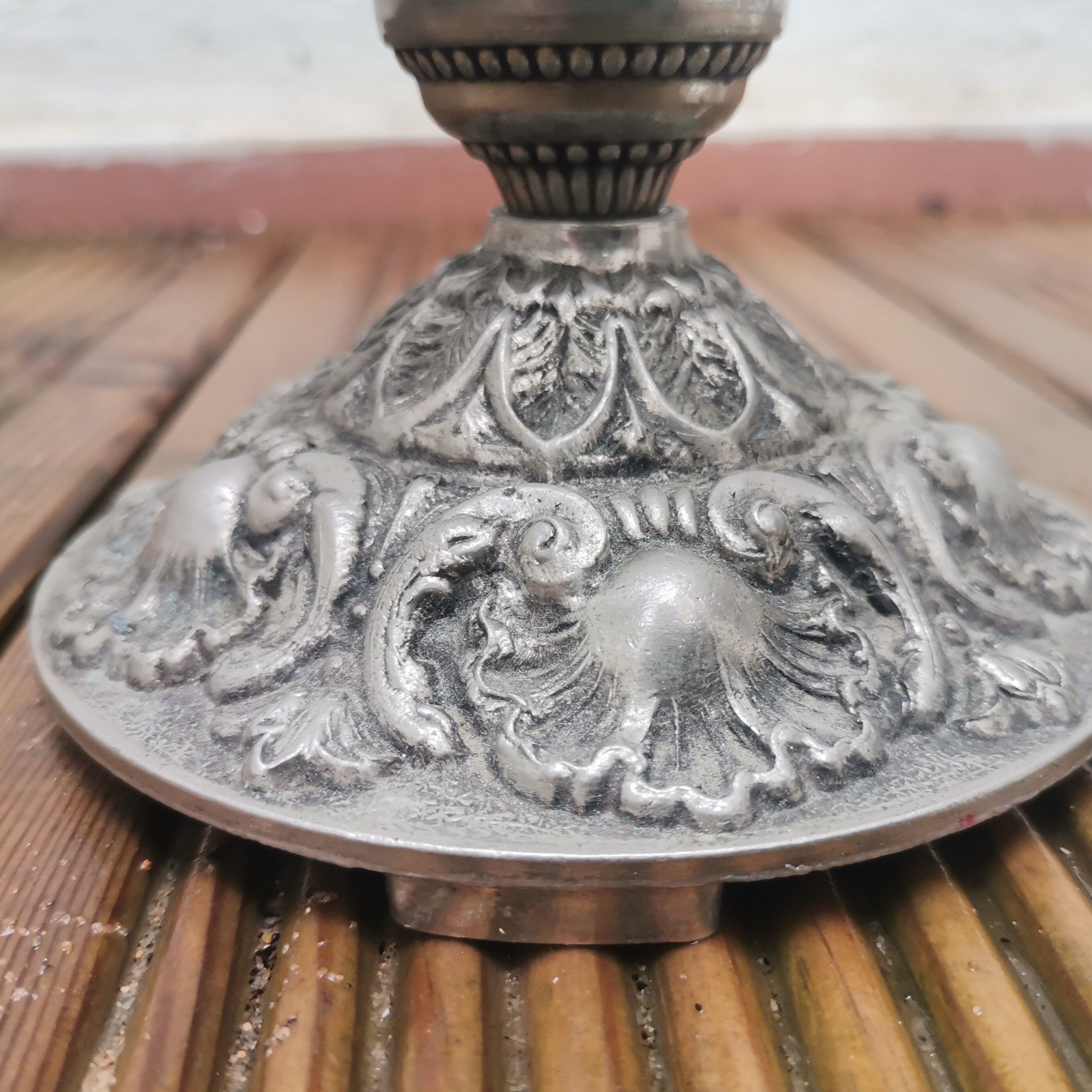 Glass table lamp 1950