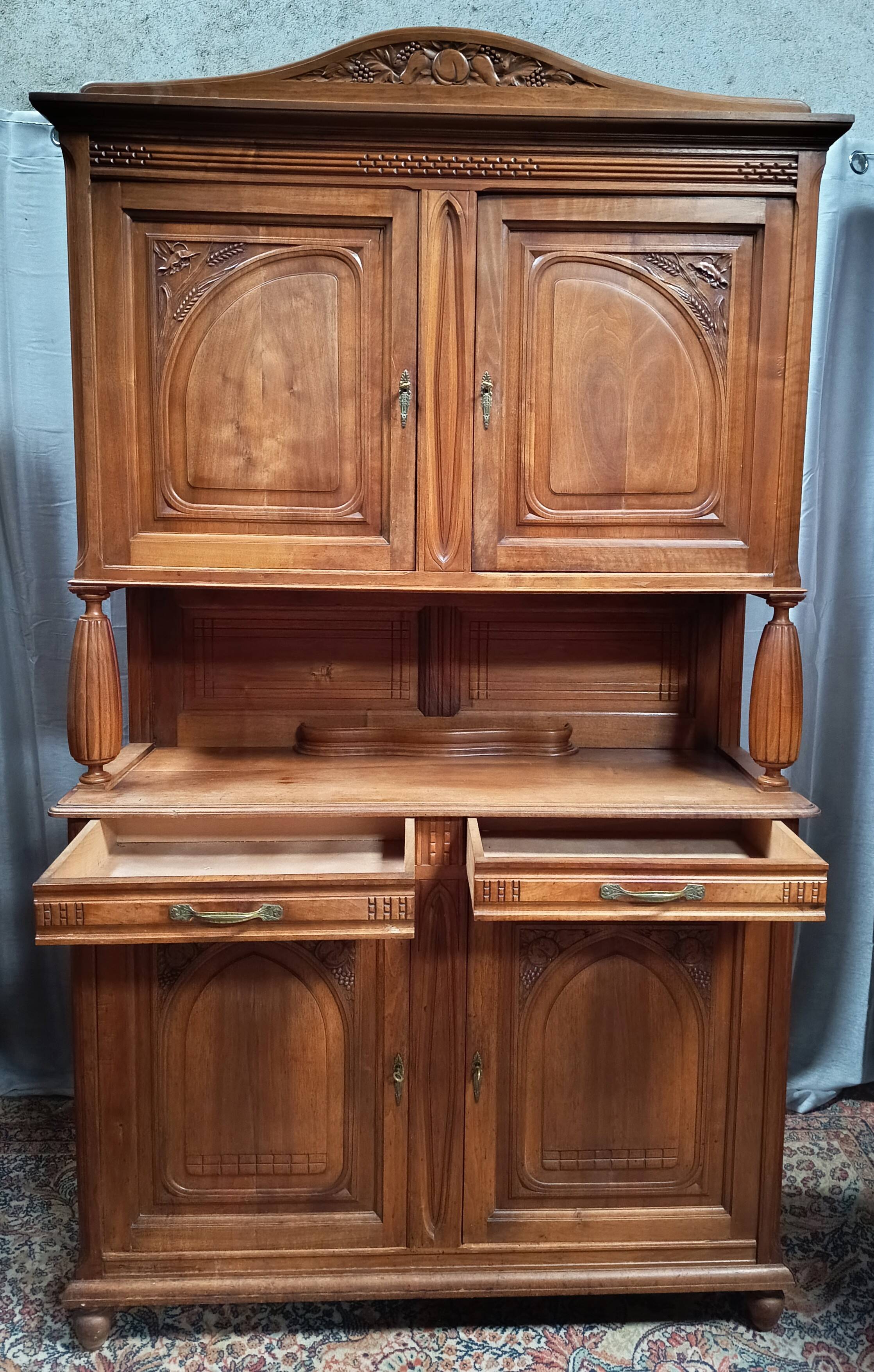 Art Deco walnut sideboard