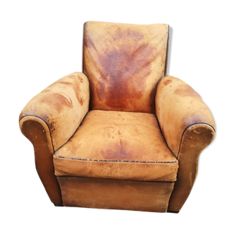 Leather club armchair 1920