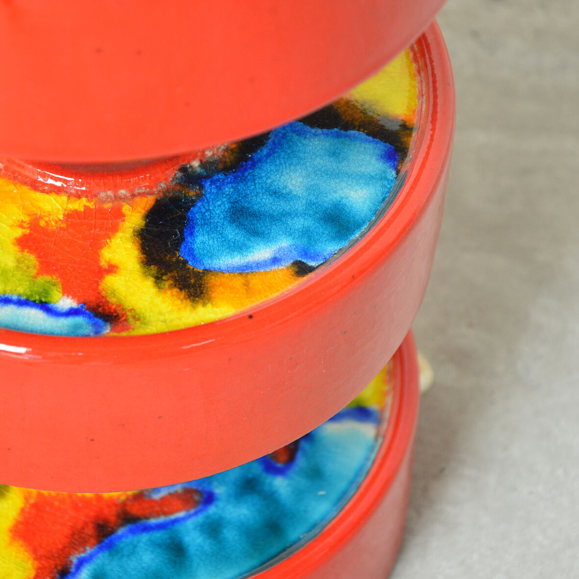 Ceramic floor lamp 1980s