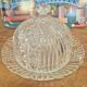 Antique glass cheese dome