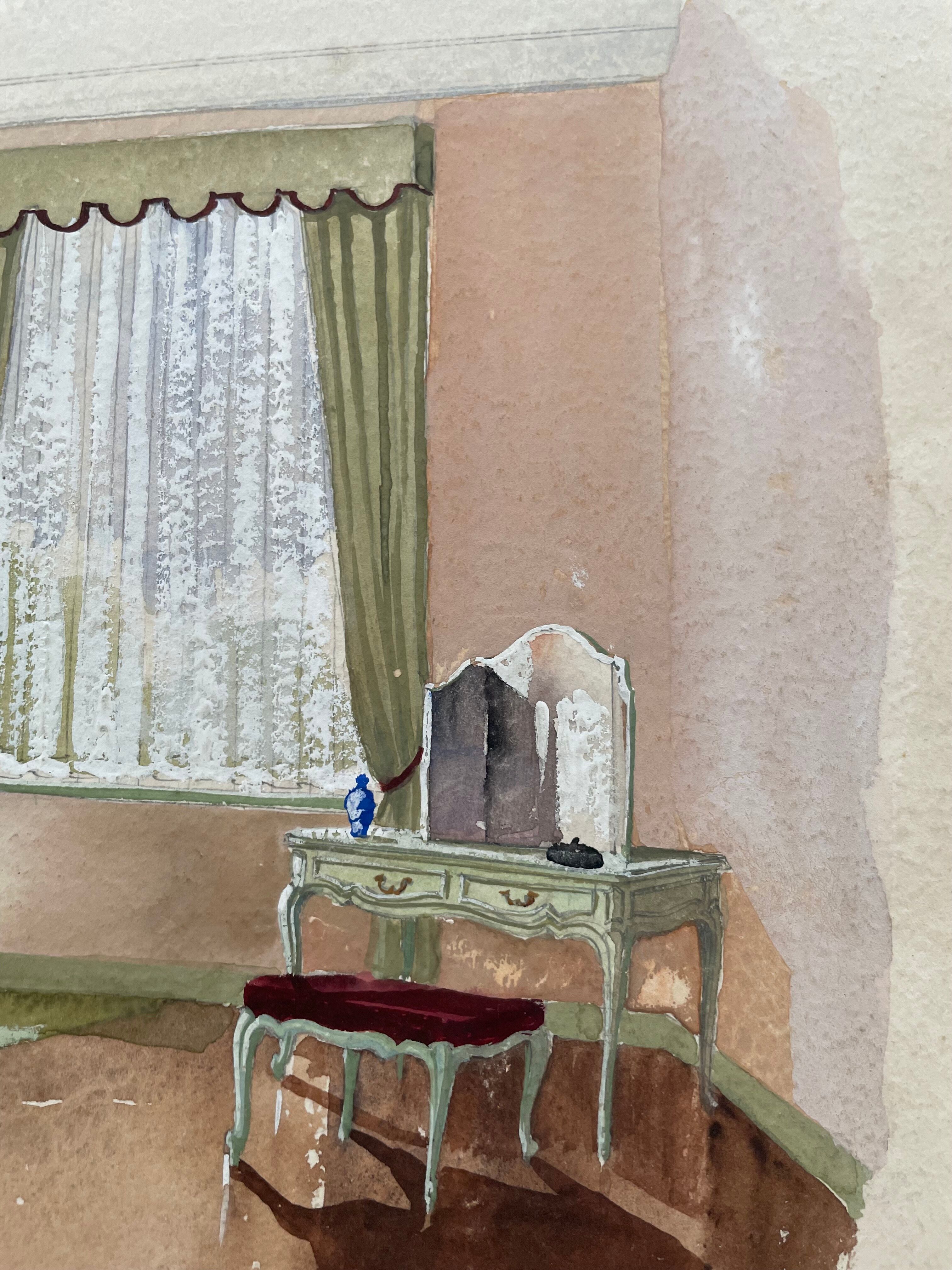 Painting decorative art interior architecture 30-50s