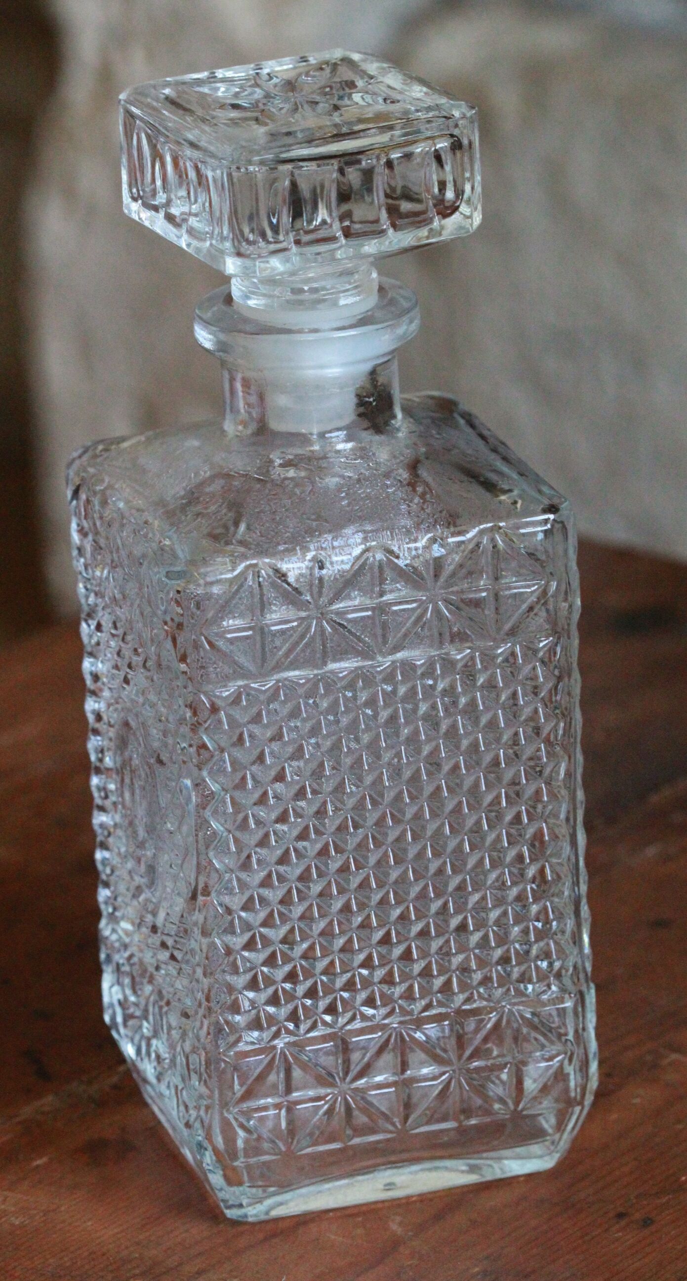 Old whisky decanter