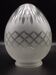 French Art Deco Opaque Cut Glass Shade • Vintage Lamp Shade Replacement