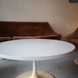 White coffee table and tulip design 1970