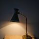 Mid-Century table lamp with a conical metal shade, attributed to Stilnovo.