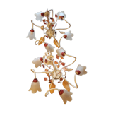 2 chandeliers keria patterns leaves 5 bulbs