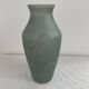 Large glass vase, Trait d'Union, gray-green tones, sandblasted vase decoration, elegant and chic