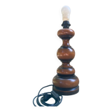 Pied de lampe en bois