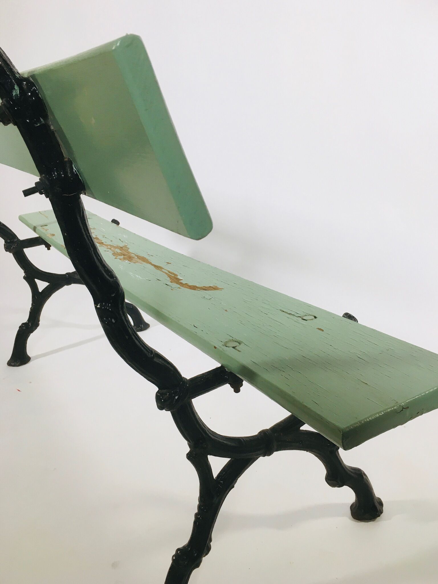 Former cast-iron garden bench, France