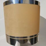Wood and chrome metal design lamp 70s