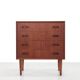 Danish design chest of drawers in teak