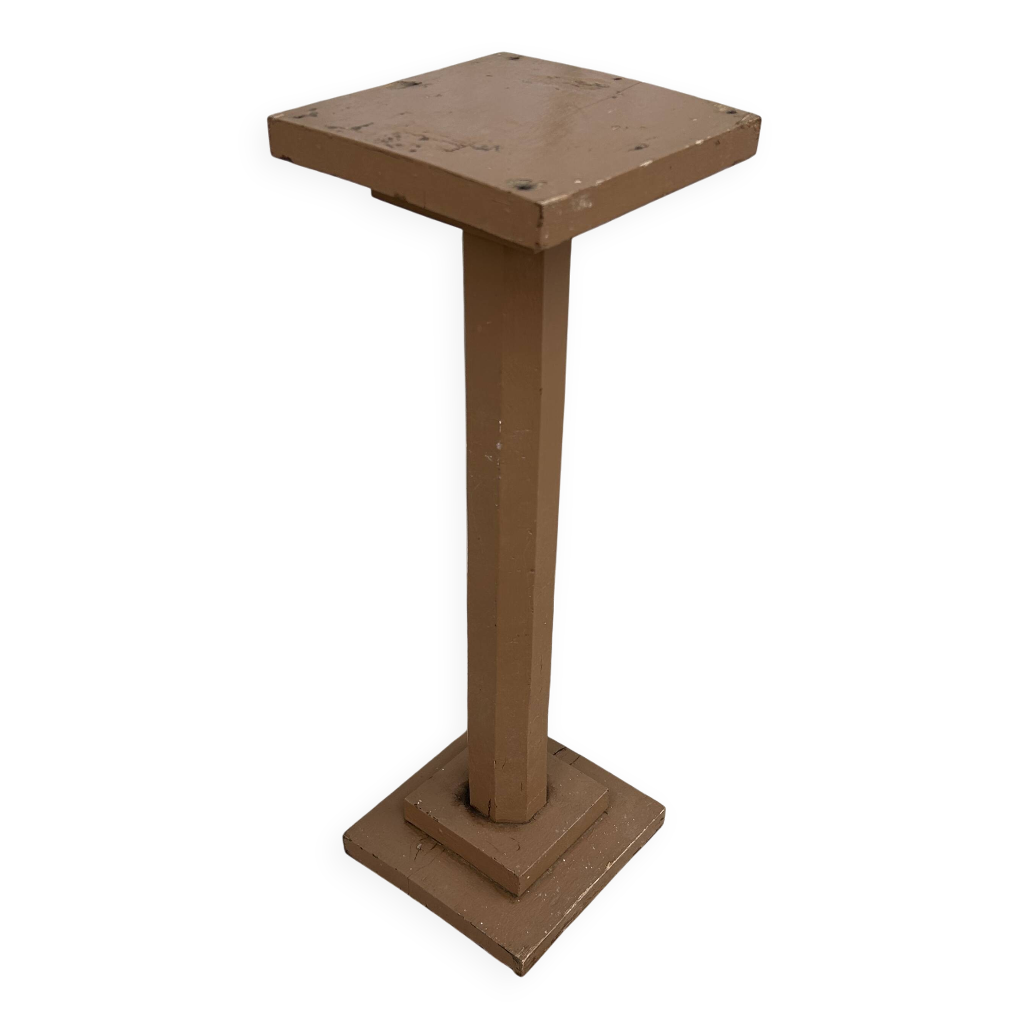 Antique wooden column