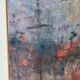 Abstract oil on canvas "warm tones", mid-20th century