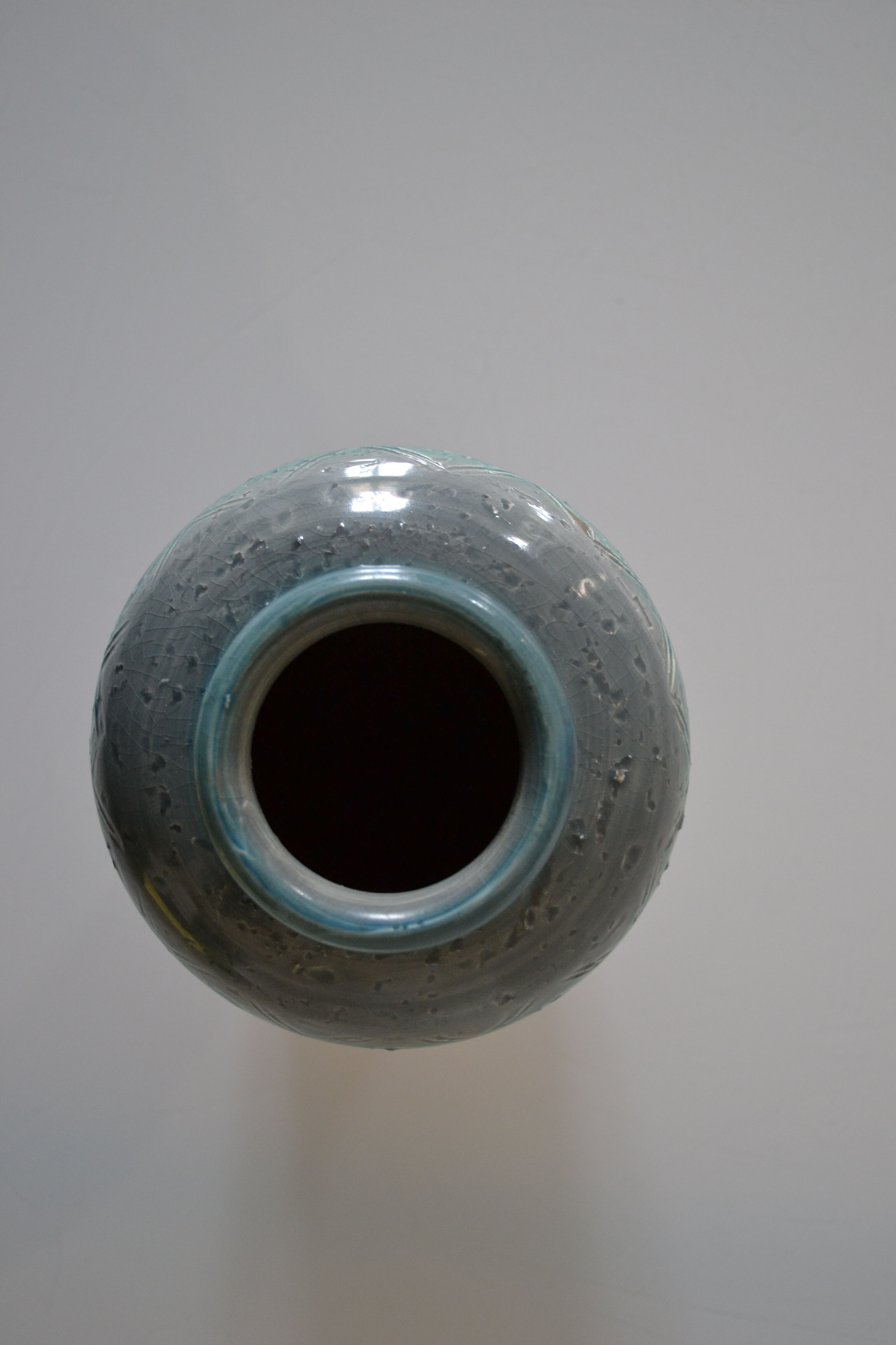 Vase vintage 60's aldo londi bitossi blu rimini