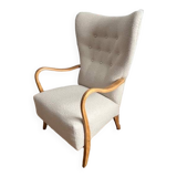 Danish wing chair, by Alfred Christensen para Slagelse Møbelværk, 1950