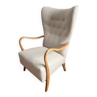 Danish wing chair, by Alfred Christensen para Slagelse Møbelværk, 1950