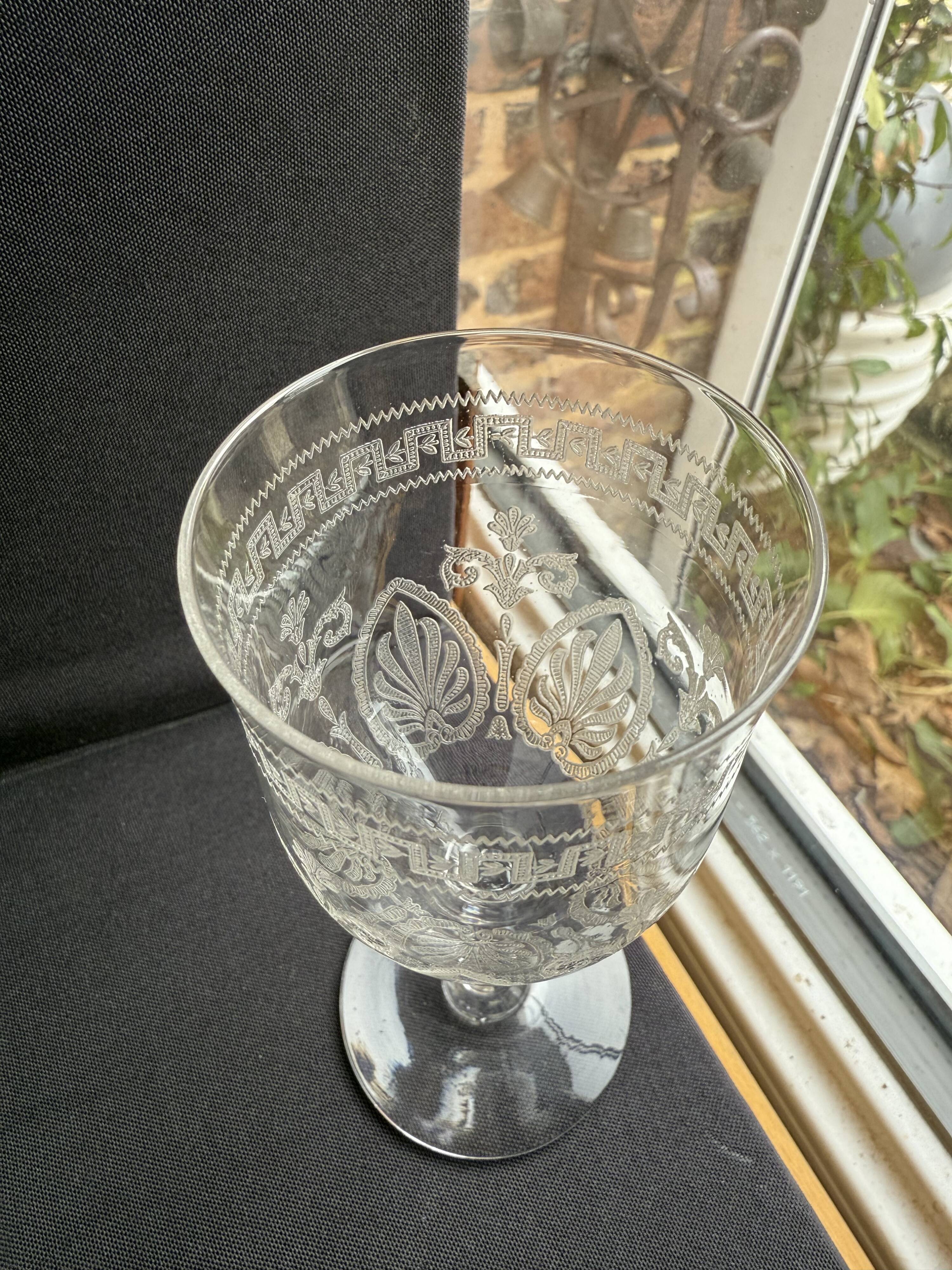 6 Wine glasses – Saint Louis Pasteur service