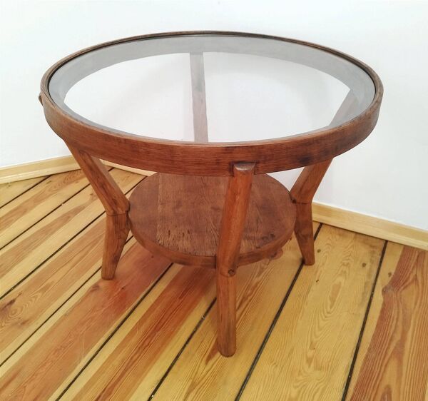 Table basse attribuée à K. Kozelka pour Interier Praha, Ancienne Tchécoslovaquie, années 1930