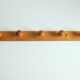 Scandinavian pine wooden ball shaped coat hooks, 1970s.