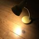 Cream vintage desk lamp arch Narva of Germany of the GDR's Veb