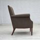 1960s, Danish armchair, furniture wool, ash wood legs.