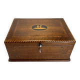 Biedermeier Box in Walnut on Oak, South Germany, 1850