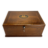 Biedermeier Box in Walnut on Oak, South Germany, 1850