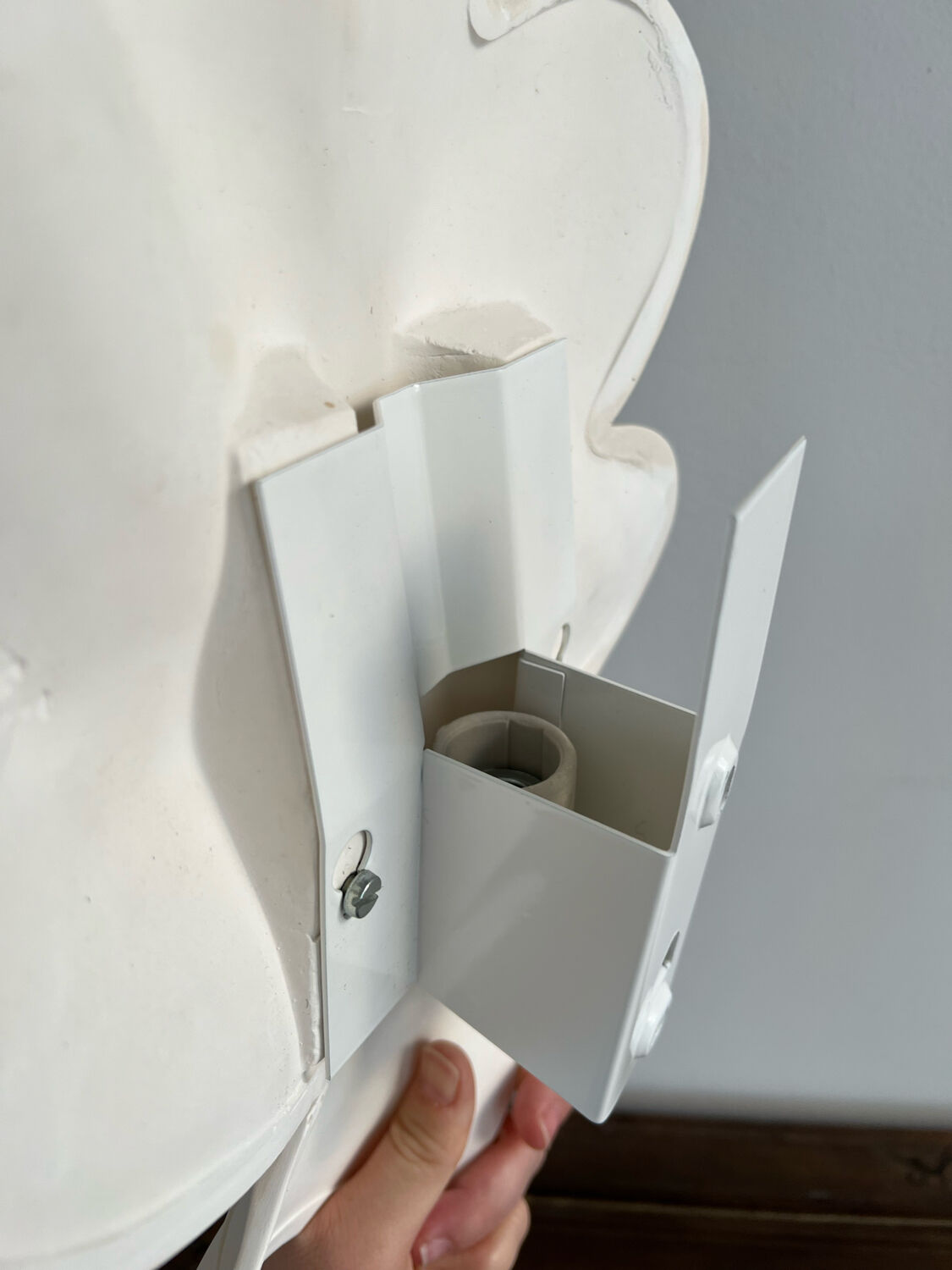 Plaster wall lamp