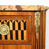 Rosewood and Mahogany chest of drawers, Louis XV / Louis XVI Transition style – Late 19th century