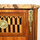 Rosewood and Mahogany chest of drawers, Louis XV / Louis XVI Transition style – Late 19th century