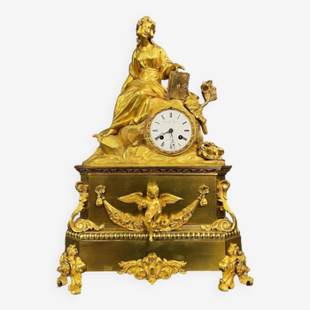Empire period gilt bronze clock circa 1820