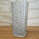 Vintage glass vase bubble texture (Hermanova Hut, 1968)