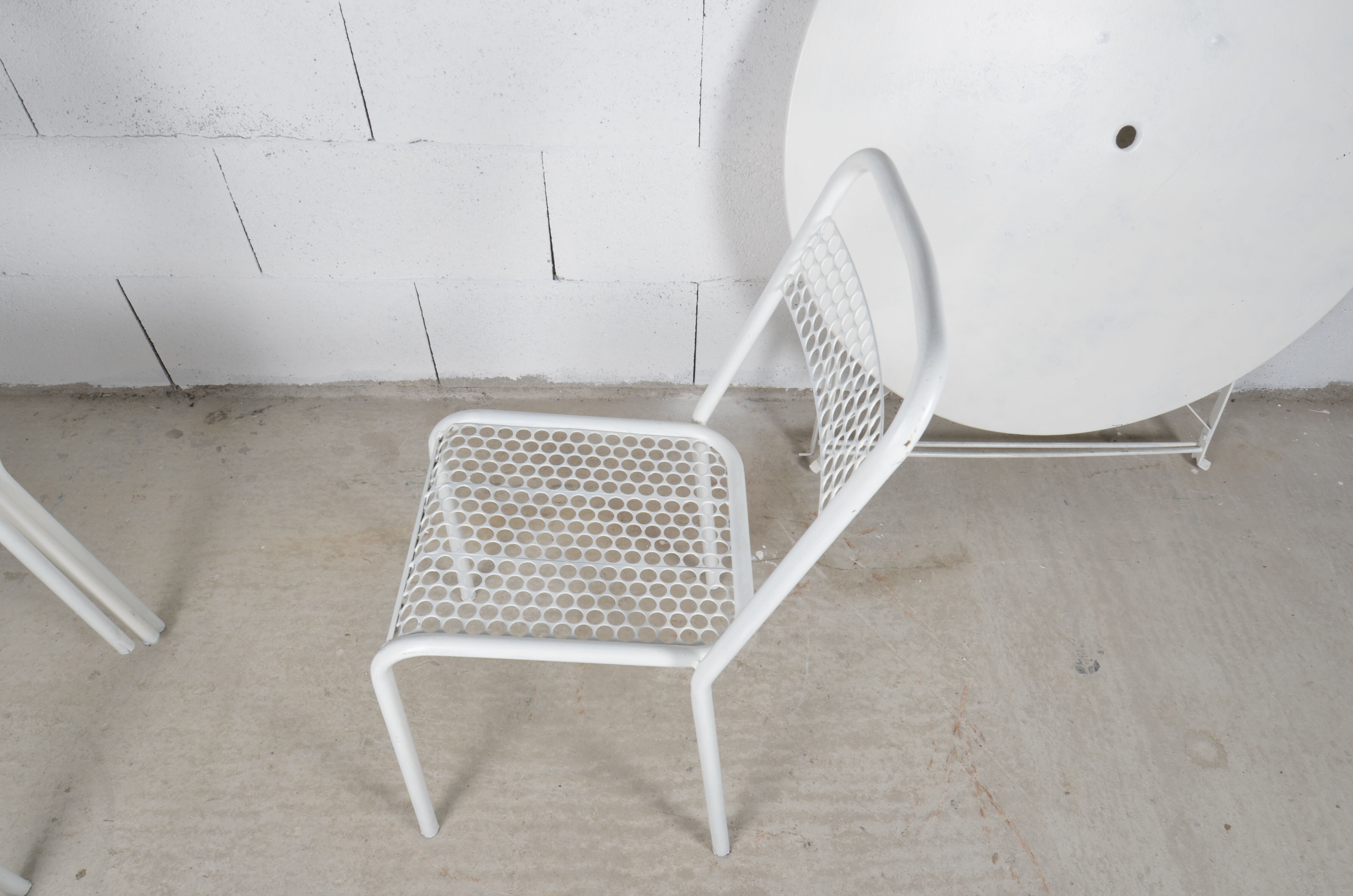 Garden set - 4 René Malaval chairs and table