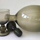 6 blown glass glasses and carafe 1960
