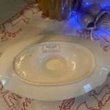 Mozart pattern earthenware gravy boat stamped Sarreguemines