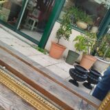 Antique Louis XVI gilded wood mirror