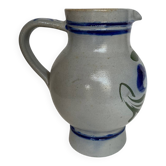 Pichet vintage en grès vernissé poterie Betschdorf