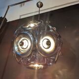 Lustre space age 70 modèle spoutnik chromé