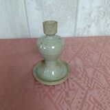 Glazed stoneware candlestick