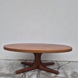 Baumann oval coffee table in teak 1950s vintage