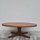 Table basse ovale Baumann en teck 1950s vintage