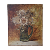 Charles Jung, Thistles in a Green Glass Jug (1900)