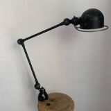 Vintage 1960s Jielde 2-arm lamp, original matte black - 100 cm