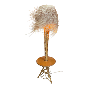 lampadaire vintage bambou