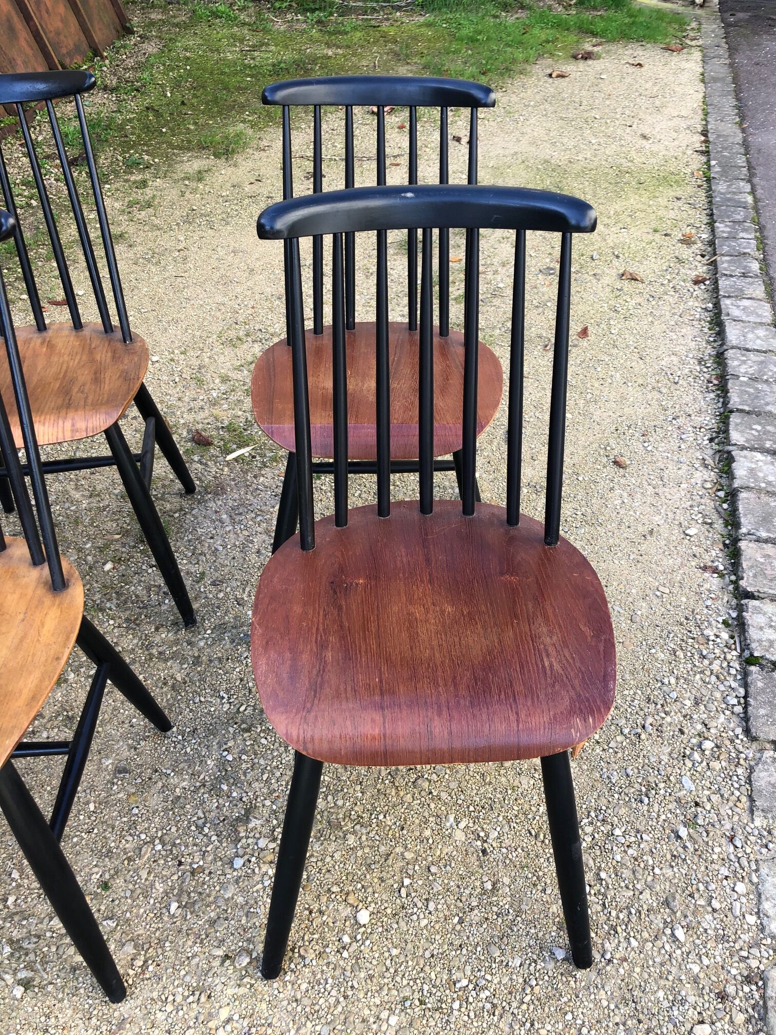 6 chairs fanett by Ilmari Tapiovaara