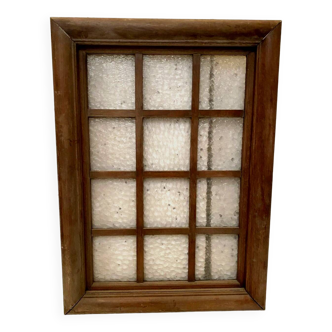 Fixed window with small panes in solid oak 20th century