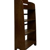Art Deco Oak compact bookcase minimalist design